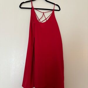 She + Sky Vibrant Red Dress